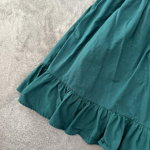 Zara Mock Neck Sleeveless Teal Tiered Mini Dress Women's MEDIUM - Picture 3 of 6